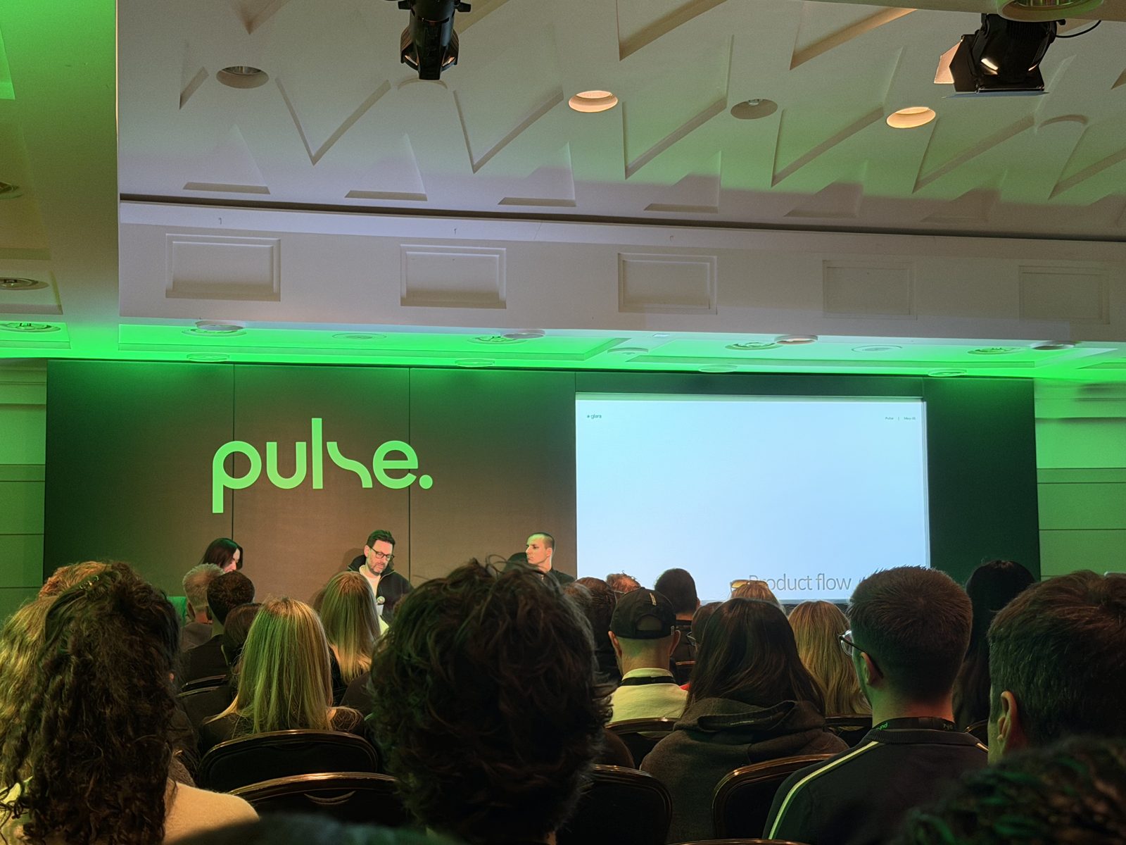 A packed panel session at Pulse